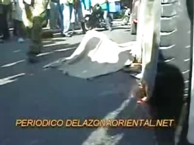 Old Woman is Ripped in Two Crushed to Death under Bus