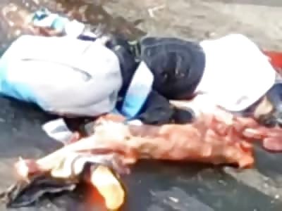 More Bizarre Footage of the Thing...Man Ripped to Shreds and Still Moving Alive on the Street