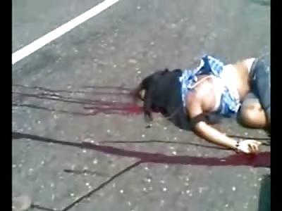 SAD: Two Girls Killed in Accident Both Skidded and Left a Trail of Blood