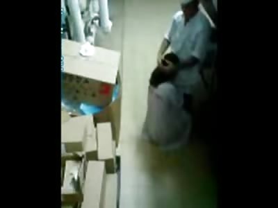 PASSING THE TIME: Friendly Coworkers Pass the Time by having Sex.....All Caught on CCTV