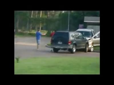 Man caught Robbing a House in the WRONG Hood