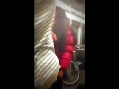 Big Black Woman Beats the hell out of Little Asian Lady and NO ONE Helps