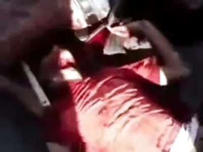 Alive....Executed...then Run Over by Military Truck