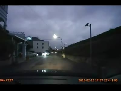 FULL MOON FACE PLANT: Rider is Flown from Moped Like Superman