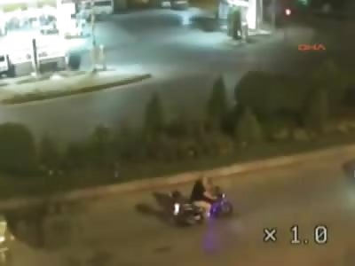 Biker Minding his Own Business Rear Ended out of Nowhere