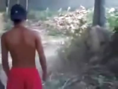 Terrified Boy 9 Year Old Boy is Beaten by Group of his Peers 