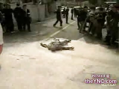 Guy Lights Himself on Fire To Protest