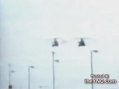 Two Choppers Crash into Each Other