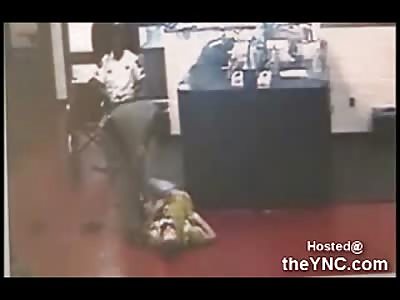 Female Deputy Dumps Man out of Wheelchair