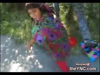 Aryan Skinhead attacks a Homeless Woman in Front of her Daughter