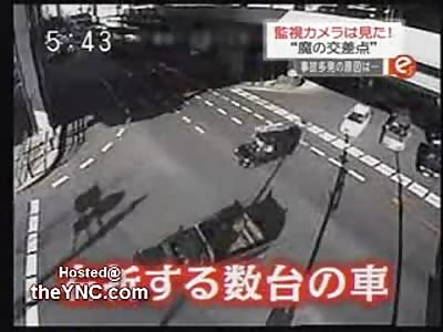 Woman hit so Hard by a Dump Truck she is Ejected out of the Back Window