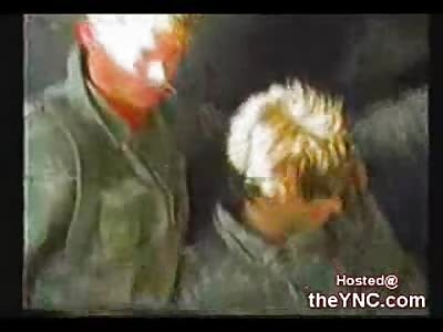 Soldier with a Blown Off Foot Cries from the Pain