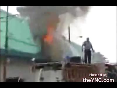 Aftermath of Helicopter Crash in Panama City