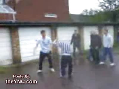 Kid loses a Fight to a Garage Door