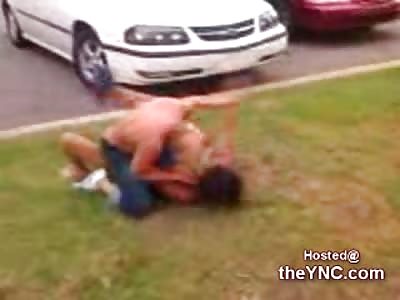 Mexican Girl in a Bikini gets Brutally Beaten on the Pavement