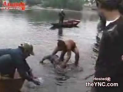 Dead Man pulled out of a Lake