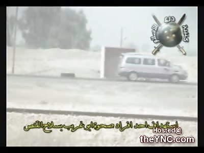 Iraqi Guard is Sniped in the Leg to Warn him not to work with the US