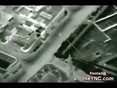 Hellfire Missile Powderizes a Lonely Insurgent