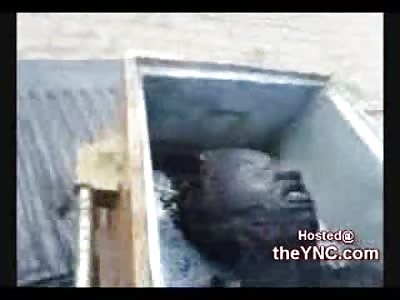 Man set on Fire with Gasoline and Burned to Death