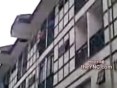 New Video shows a Female Teen Kill Herself from Her Bedroom Window