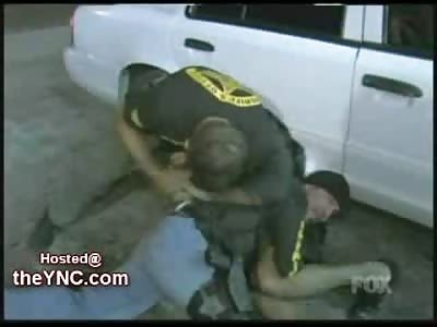 Drugged Up Suspect takes on 2 Cops