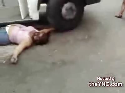 Man Girl Run over by Bus, Bus Driver Beaten