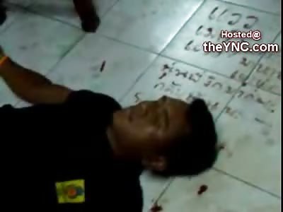 Tidy Man leaves his Suicide Note in his Own BLood