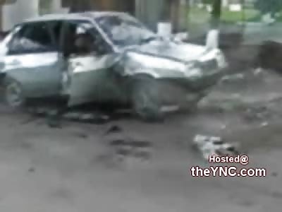 Police Show off Dead Gangsters they Battled in Russia