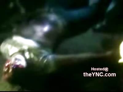 Dead Guy Filmed on the Street on Teens Phone