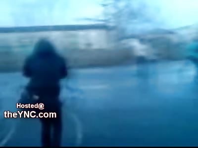 Evil Russian Girl Kicks the Shit out of Her Opponent (Watch Kick to the Face at the End)