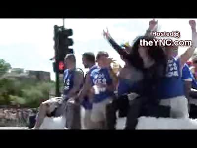 Wall on the Float FAIL at the Gay Pride Parade in Chicago