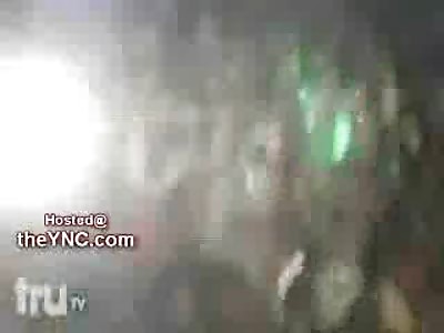 Girl gets Dry Humped right off Stage and onto her Head