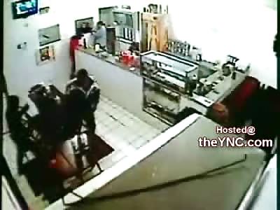 Plain Clothes Police Officer Misses Shot and is Killed and Kicked by Thugs (Watch Slow Motion at End of Video)