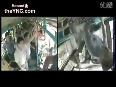 Driver gets his Ass Kicked while Entire Bus full of Passengers Watch (Watch Full Video)