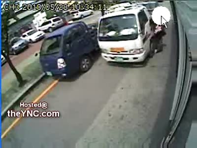 Buscam 2: Hysterical Female gets hit by a Propane Truck