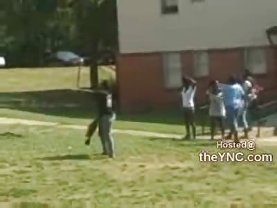 EPIC Inner City Ghetto Fight..Female brings a Dirt Devil