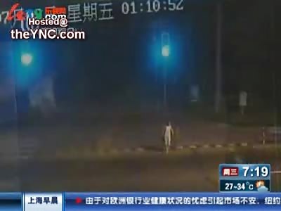 Confused Mother Killed in Front of her Son by Red Light Running Truck