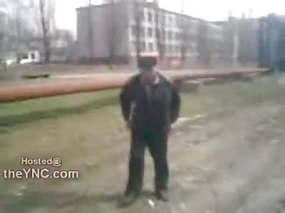 Ukraine Punks Beat on Ussuspecting and Innocent Old Man