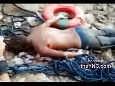 EXTRAORDINARY and DISGUSTING: Dead Man has Live Fish Flooding out of Hole in his Neck after being Pulled from Water