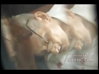 Pray for Us Sinners, Now and at the Hour of our Death.... Older Man Suicide by Pistol in his Church Pue 