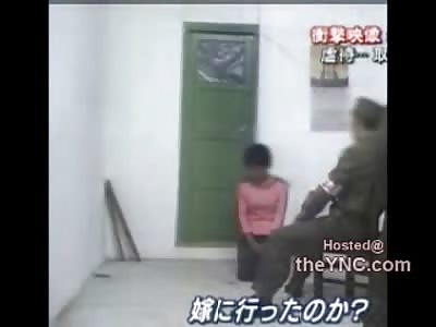 Little Girl Gets a Ass Beating by North Korean Military