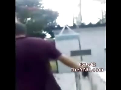 Shocking Full View of Suicide from Commuications Tower in Itatiba, Brazil 