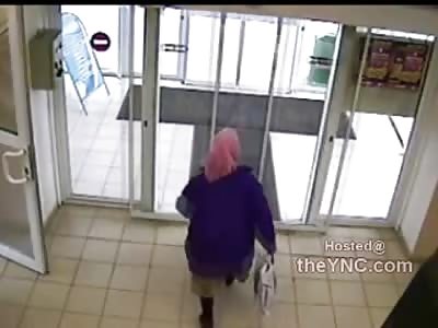 LMFAO: Security Guard Drags Thief out with one arm While His Pants Come off Leaving Him Naked in the Street