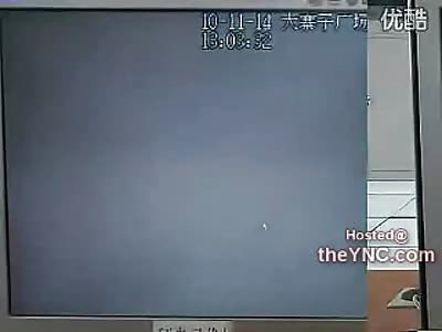 Shocking Toll Booth Accident in China, Large Truck Smashes Cars and Catches Fire