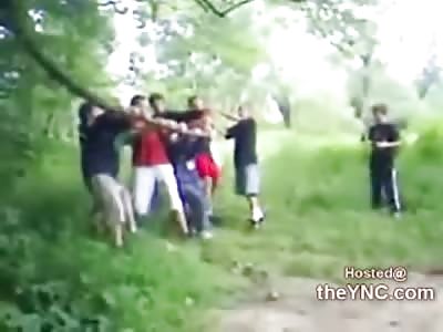 Dumb Kid....your Supposed to LET GO of the Branch