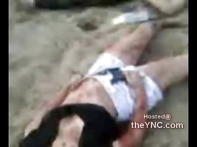 Females Ejected in the Dirt Stare into the Blue Sky