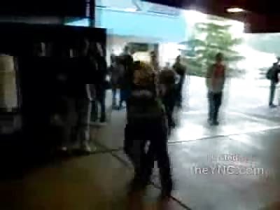 Fat Chick Won't Give up Despite Ass Beating by Bully Rough Neck Bitch