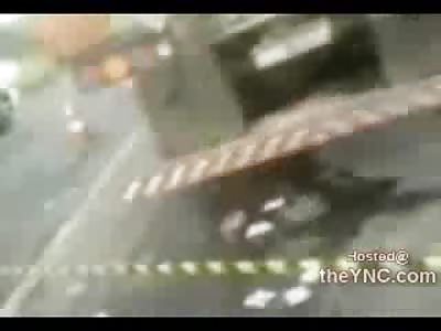 Oh Man..Guy Ripped in Half by Garbage Truck in Brazil