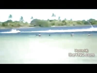  Female Killed Instantly while Tire Surfing in the Water