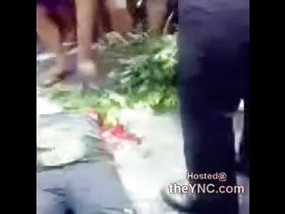 Horrified Shocked Family on Scene of Female Decapitated in Motorcycle Accident